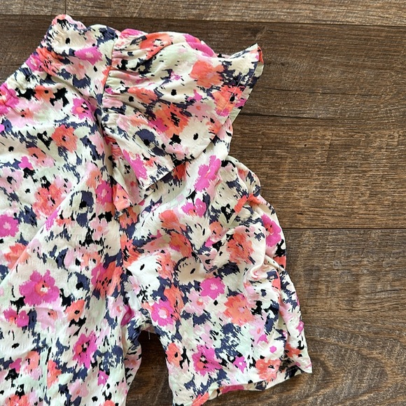 Universal Thread One Shoulder Floral Print Top - Picture 5 of 9